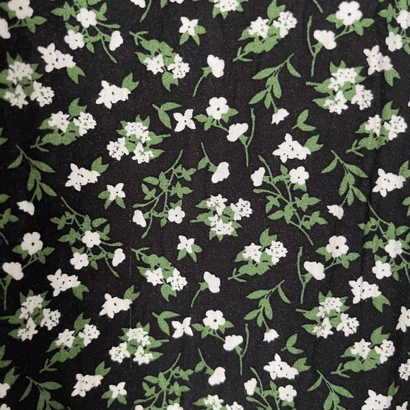 OLD NAVY Floral Sleeveless Blouse Black Green Large L - Picture 8 of 10
